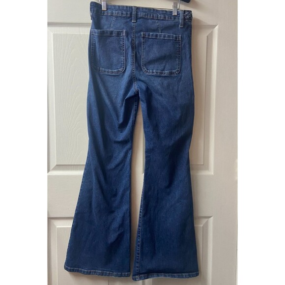Celebrity Pink Flare Jeans Juniors 11/30 Blue Braided Waist Flare Bootcut Y2K - Picture 2 of 9